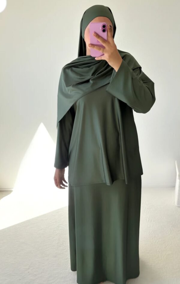 Burkini jupe kaki
